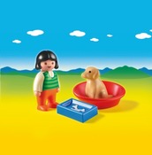 PLAYMOBIL 123-Meisje Met Hond