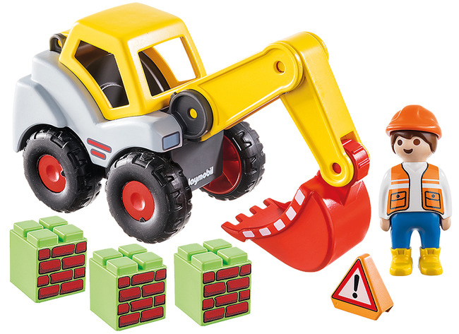 Eerste Speelgoed - Playmobil - 123 - Graaflader