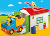 Playmobil 123 - werkman met sorteer-garage