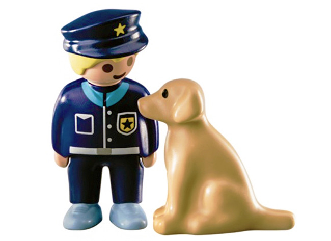 Playmobil 123 - Politieman Met Hond