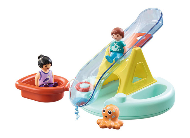 Playmobil 123 - Zwembad Met Waterglijbaan