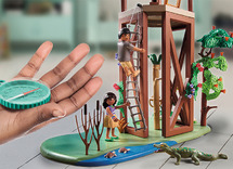 Playmobil - wiltopia - onderzoekersstation met kompas