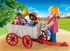 Poppenhuis - playmobil - opvoeder met bolderwagen