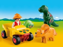 PLAYMOBIL 123 - Dino-Onderzoeker Met Quad