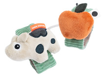 Rammelaar - Done by deer - Wrist rattle set - polsbandje - Dotti green - set van 2