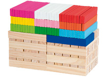 Blokken - Hout - Reepjes - Ass/250