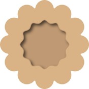 Mdf - Kadertjes Zon - bloem - per stuk