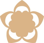 Mdf - placemat - bloem
