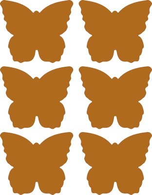 Hout-onderleggers-vlinders 6st