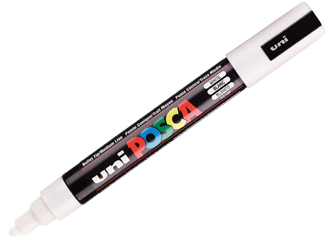 Stiften - Verfstiften - Posca - Pc5m - Wit - Per Stuk