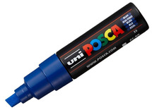 Posca - Verfmarker - Dik 8Mm - Schuine Punt - blauw - Per Stuk