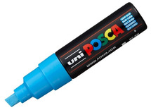 Posca - Verfmarker - Dik 8Mm - Schuine Punt - lichtblauw - Per Stuk