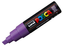 Posca - Verfmarker - Dik 8Mm - Schuine Punt - paars - Per Stuk