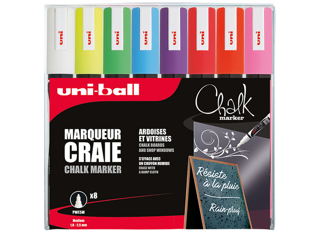 Stiften - Krijtstiften - Vensterstiften - Posca - Set Van 8 Assorti