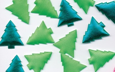Stickers - Relief - Glin - Kerstbomen - Per Stuk