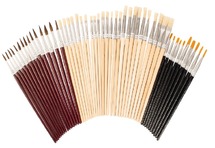 Penselen - assortiment -economy set 50st