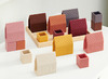 Open-ended - Tickit - speelblokken dorp - huisjes - siliconen - set van 16