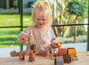 Open-ended - Tickit - speelblokken dorp - huisjes - siliconen - set van 16