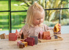 Open-ended - Tickit - speelblokken dorp - huisjes - siliconen - set van 16