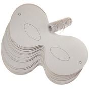 Maskers - Karton - oogmaskers - blanco - set van 50