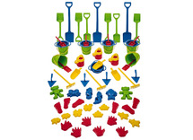 Zand - zandbakset - Dantoy - voordeelpakket - set van 66 assorti
