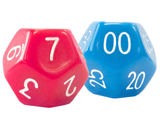 Spelaccessoires - Dobbelstenen - Akros Time Dice Set - Tijd Leren Lezen - Set Van 30 Assorti