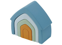 Open-ended - Tickit - stapelbare huisjes - siliconen - set van 4