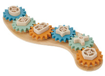 Fijne motoriek - Tickit - tandwielen puzzel - siliconen - per set