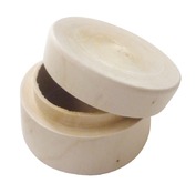Potje - 3,5 x 6 cm - hout - rond - per stuk