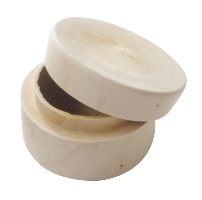 Potje - 3,5 X 6 Cm - Hout - Rond - Per Stuk