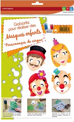 Stempel - Maskersjablonen - Circus
