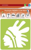 Sjablonen - indianen - set van 6