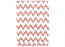 Zakken - papier - zig-zag motief - rose - set van 12