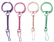 Sleutelhangers - gekleurd - set van 10 assorti