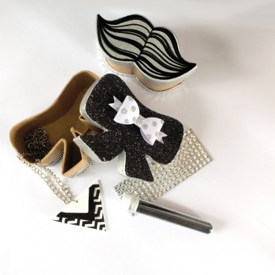 Papier-mache - Doosje Strik 6st
