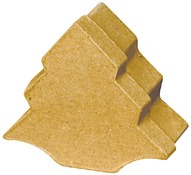 Dozen - karton - 95 x 100 x 40 mm - kerstboom - set van 10