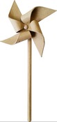 Windmolen - papier-mache - set van 5