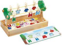 Spel - kleuren sorteren - waslijn