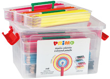 Potloden - kleurpotloden - Primo - zeshoekig - dun - kist - voordeelpakket - set van 216 assorti