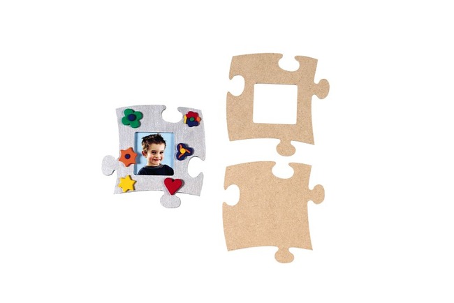 Hout - Fotokader - Puzzelstuk - Klein - Per Stuk
