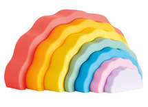 Open-ended - Tickit - wobbel regenboog - siliconen - per set