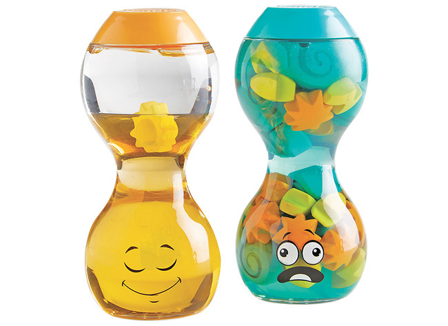 Sensorisch Materiaal - Hand2mind Express Your Feelings Sensory Bottles Opposites - Overweldigd En Kalm - Sensorische Flessen - Set Van 2