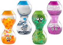 Sensorisch materiaal - hand2mind Express Your Feelings Sensory Bottles - opgewonden, ongeduldig, eenzaam en nerveus - sensorische flessen - set van 4 assorti