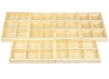 Constructie - cosy - Loose Parts- sorteerboxen - klasset - set van 6