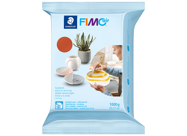 Boetseerklei - Staedtler Fimo Air - Boetseren - 1 Kg - Terracotta - Per Stuk