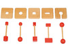 Motoriekbord - Dusyma Tucky - set van 5