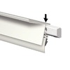 Rail - Info Rail - 200 cm - wit - per stuk