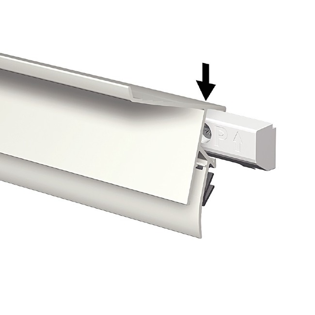 Rail - Info Rail - 200 Cm - Wit - Per Stuk