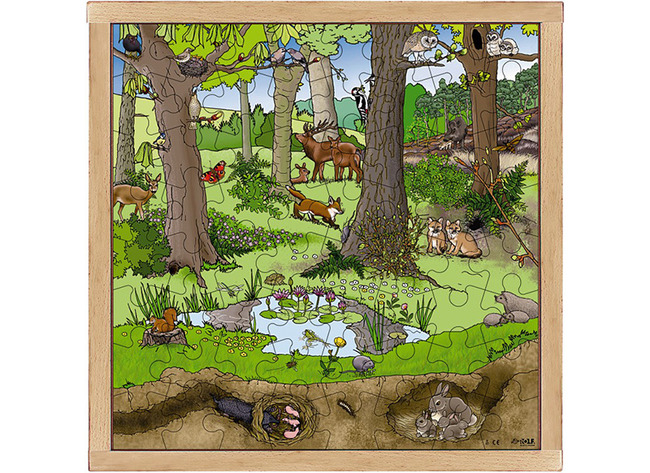Puzzel-bos-lente Zomer