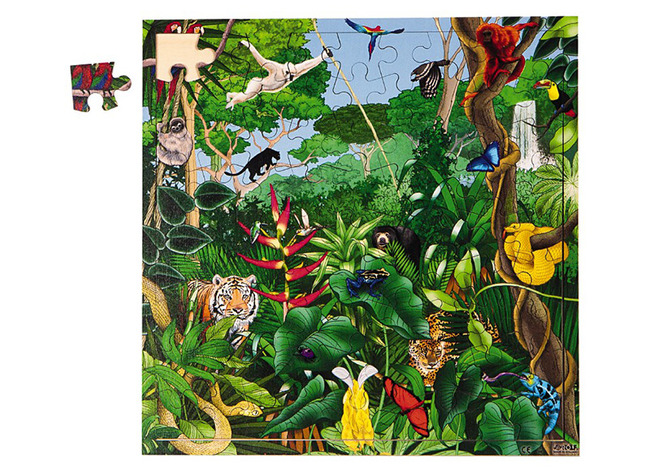 Puzzel - Themapuzzel - Rolf Connect - Regenwoud - 81 Stukjes - Met App - Augmented Reality - Hout - Per Stuk